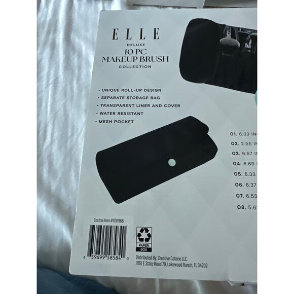 Elle 10 Piece Makeup Brush - Picture 5 of 5